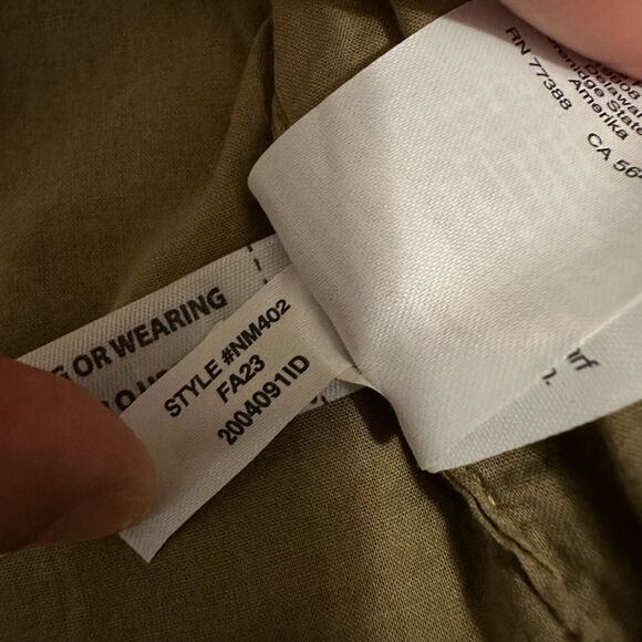 MADEWELL Button-Front Vest (Re)generative Chino Dark Khaki Twill NWT - Picture 11 of 12